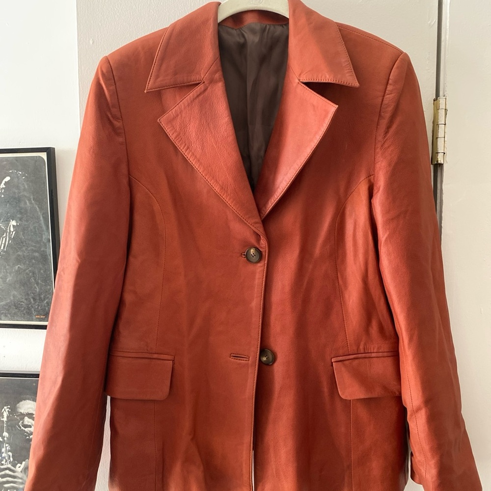 SOLD Women's Rust Leather Jacket